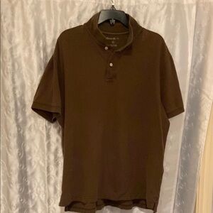 Eddie Bauer Classic Brown Polo Shirt Men’s Size XL 🔥 YB2